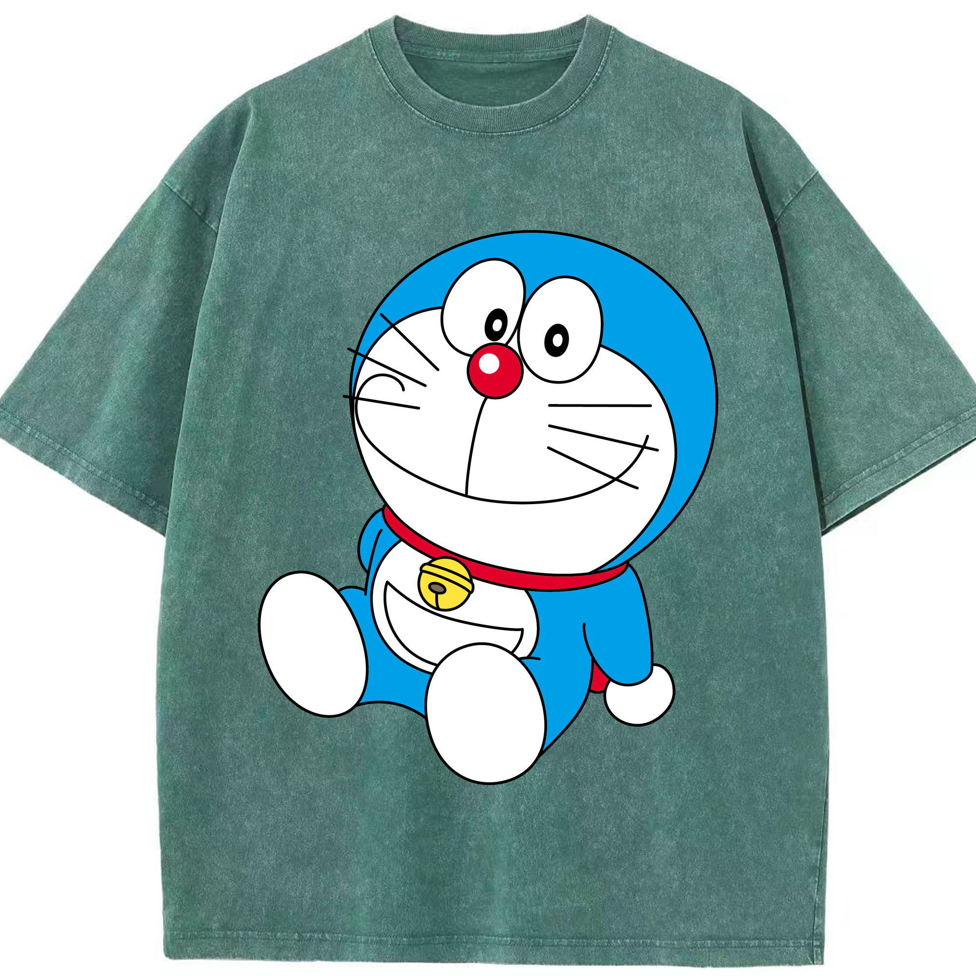 （画像用） ドラえもん Doraemon 綿100% ヴィンテージ風 半袖Tシャツ（フロントプリント）